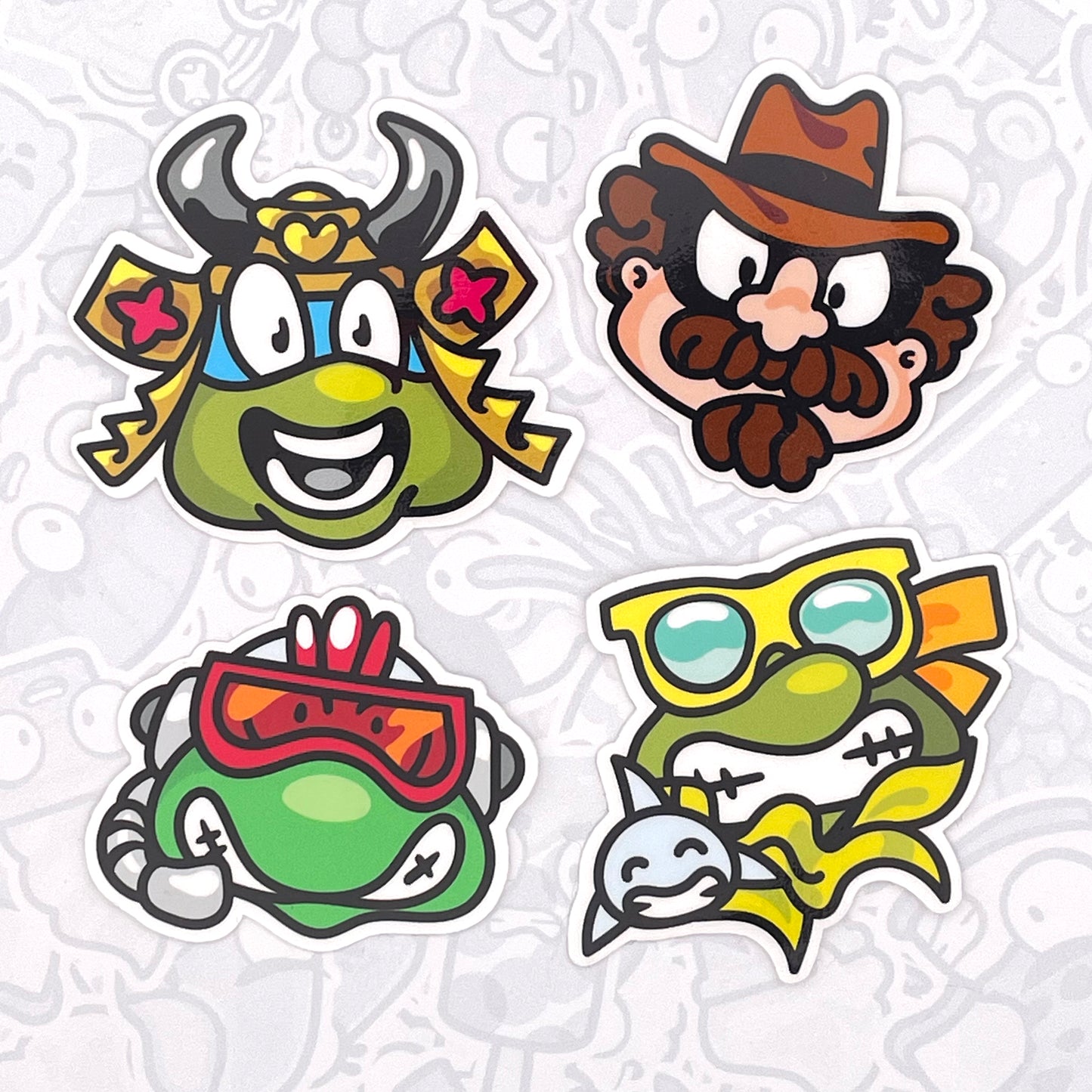 Amphibious Fighters & Friends Set 2 - Vinyl Sticker Pack