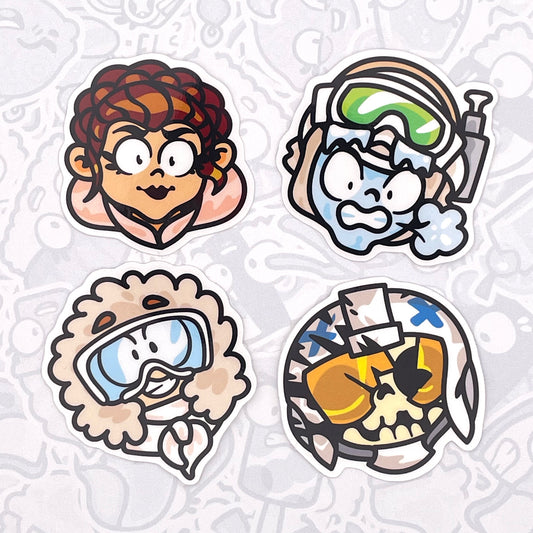 Space Wars! Cold Weather Cuties - Vinyl Sticker Pack