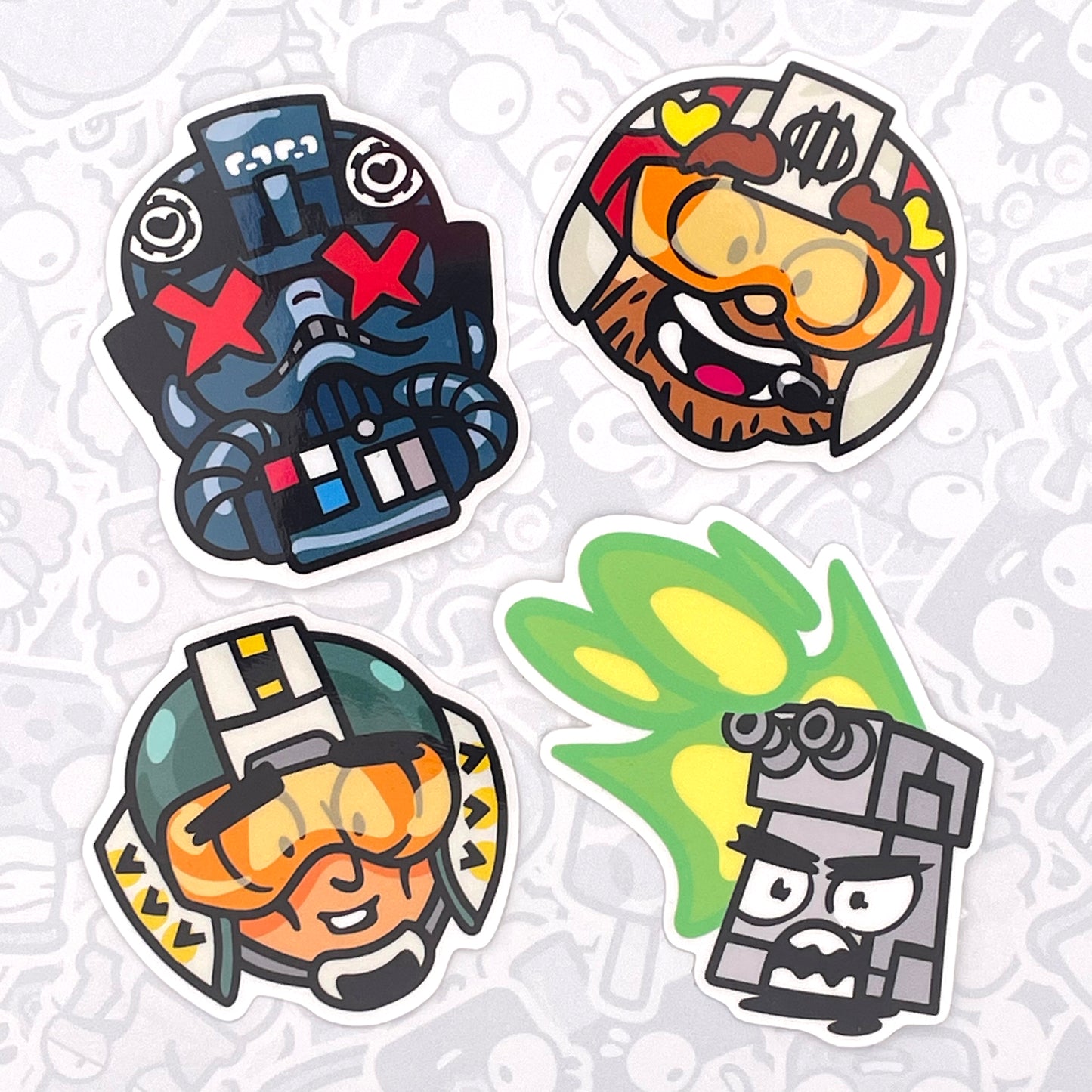 Space Wars! Pilot Peeps - Vinyl Sticker Pack