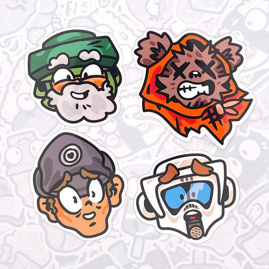 Space Wars! Forest Fighters - Vinyl Sticker Pack