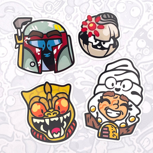 Space Wars! Bounty Buddies Set 1 - Vinyl Sticker Pack