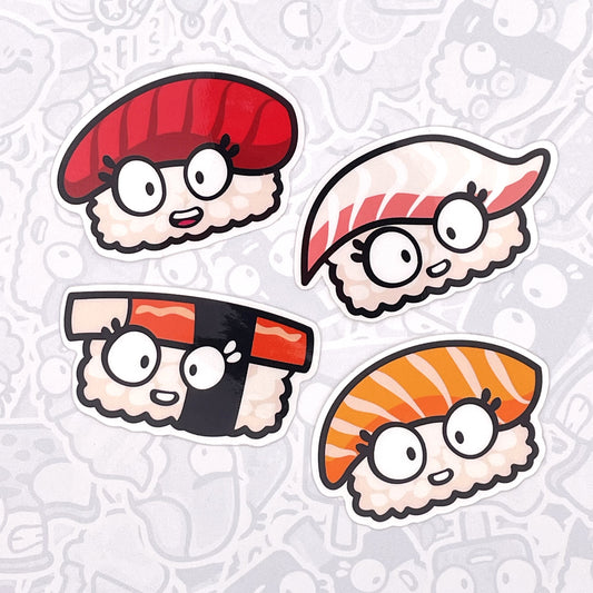 Sushi Set 1 - Vinyl Sticker Pack